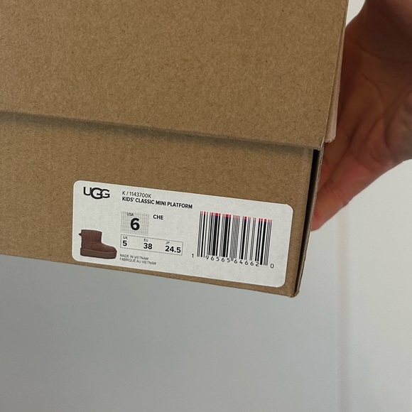 Uggs kids classic mini platform chestnut - Picture 6 of 7